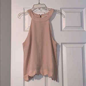 Pink Sleeveless Shirt